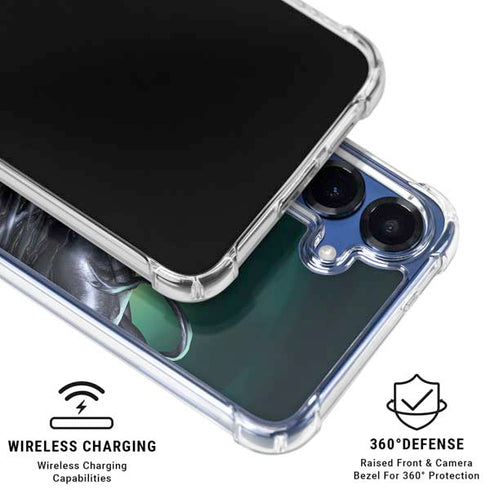 Marvel Venom Symbiote Galaxy S25 Clear Case